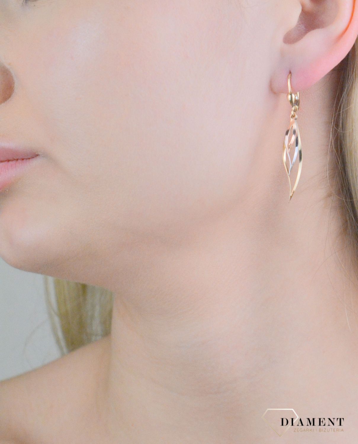 Kolczyki złote wiszące próba 375,KL 1492 375.jpg